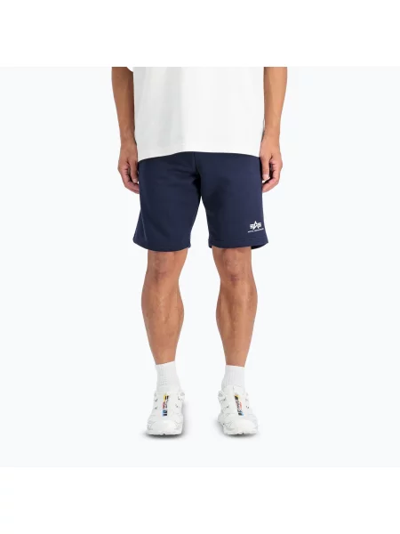Spodenki Alpha Industries Basic Small Logo II ultra navy granatowe