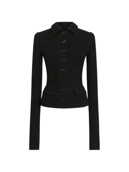 Geacă Dolce & Gabbana de lână negru