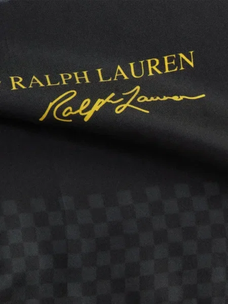 Șapcă Polo Ralph Lauren de mătase cu broderie cu dungi negru