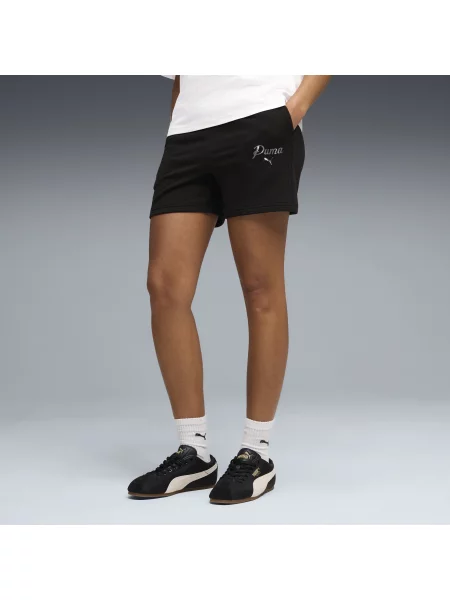 PUMA szorty Essentials Script 5" z wysokim stanem Akcesoria S czarny