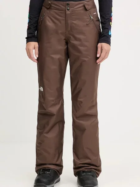 The North Face pantaloni de schi Sally Insulated maro