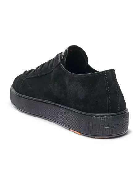 Sneakersy Santoni zamszowe czarne
