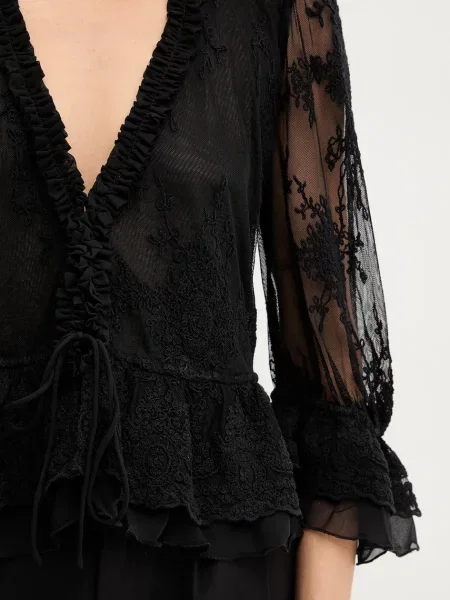 Сорочка Bardot regular чорний