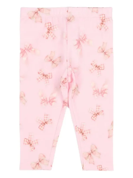 Legginsy dziecięce Monnalisa różowe
