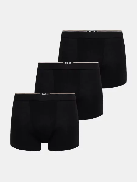 BOSS boxeri BoxerBr 3P Bamboo negru