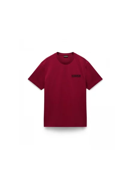 Koszulka Napapijri S-Vignonil Back tibetan red czerwona
