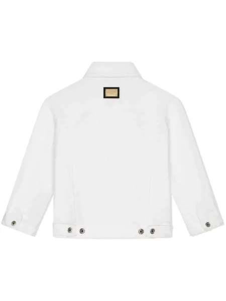 Kurtka jeansowa dziecięca Dolce And Gabbana biała