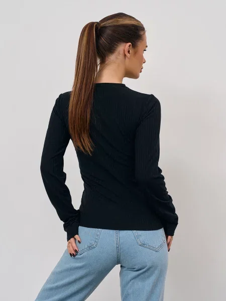 Лонгслив Issa Plus черный