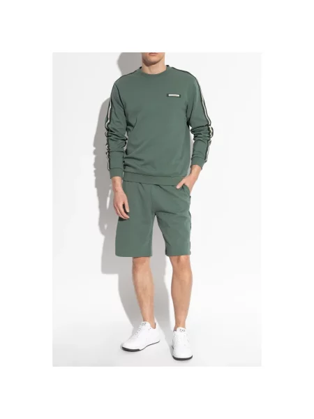Bluza Emporio Armani Ea7 z logo zielona