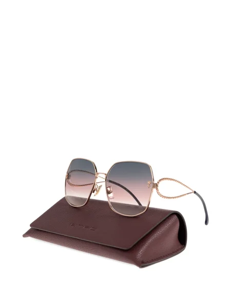 Ochelari de soare Etro cu model floral auriu