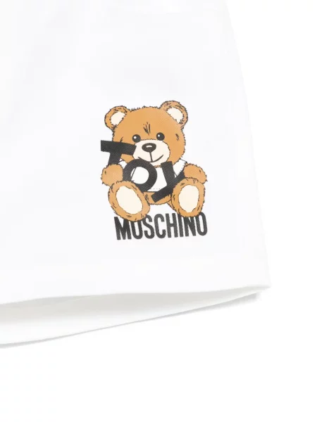 Szorty dziecięce Moschino białe