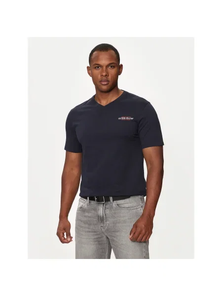 Guess Jeans Póló Slim Fit sötétkék