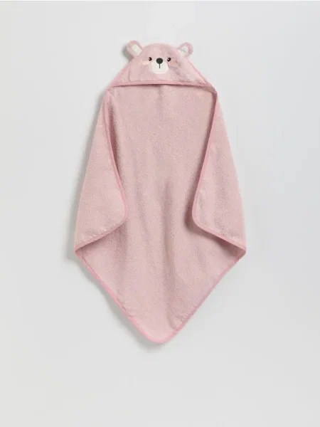 Reserved Halat cu glugă cu conținut ridicat de roz-pudră roz