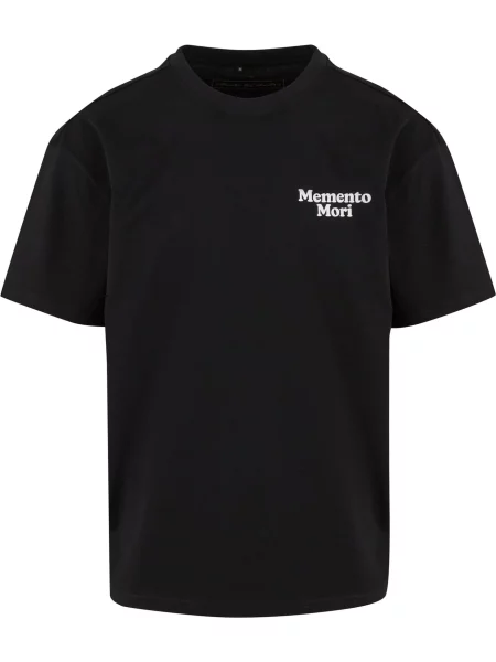 Mister Tee Tričko Memento Mori černá bílá