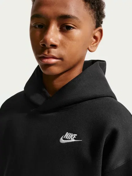 Nike кофта з капюшоном дитяча з бавовною Sportswear Club Fleece