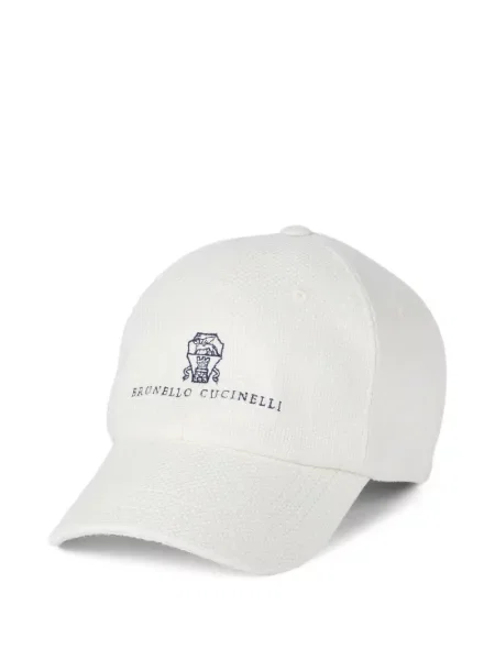 Șapcă Brunello Cucinelli cu broderie alb