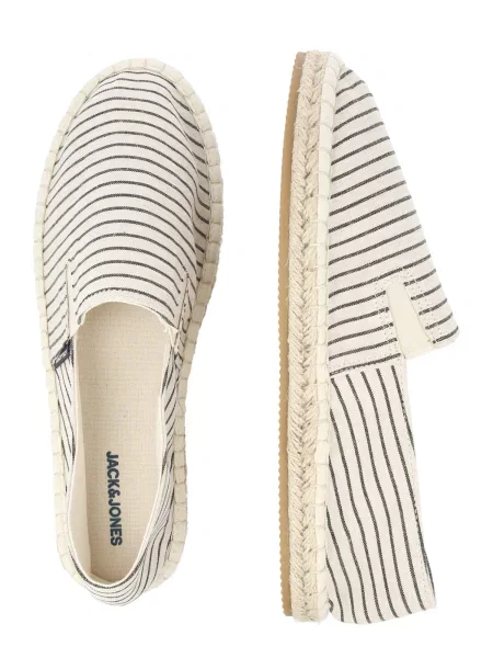 JACK & JONES Espadrile JFWREGENT negru alb