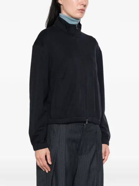 Geacă Max Mara din jerseu albastru