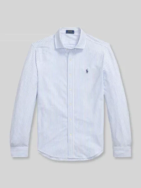 Koszula casualowa z wyhaftowanym logo Polo Ralph Lauren granatowa
