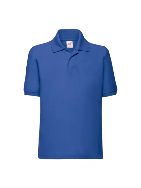 Tricou polo copii Fruit Of The Loom albastru