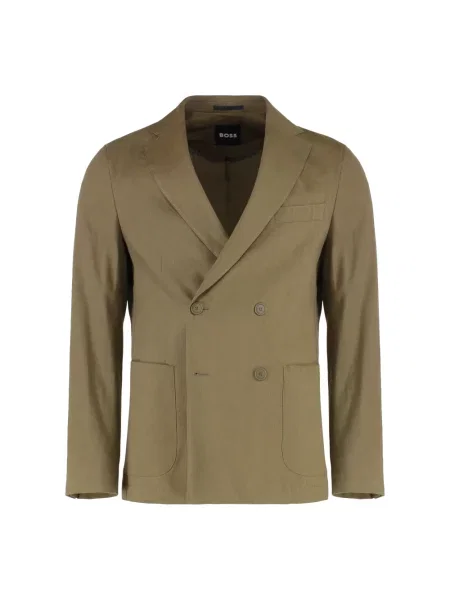 Marynarka Hugo Boss elegancka zielona
