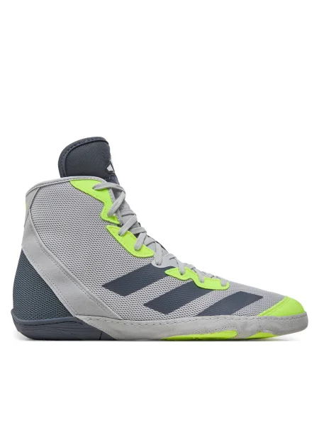 Pánske boxerské topánky adidas Adizero team light grey/ team onix/ team sollar yellow 2 sivá