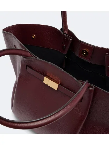 Geantă shopper Demellier din piele