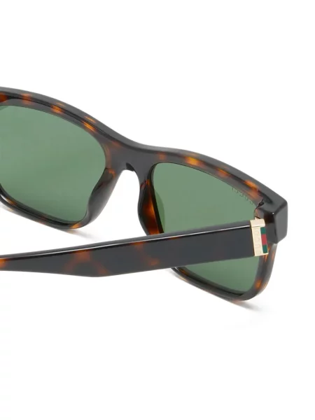 Τετράγωνα γυαλιά ηλίου Gucci Eyewear καφέ