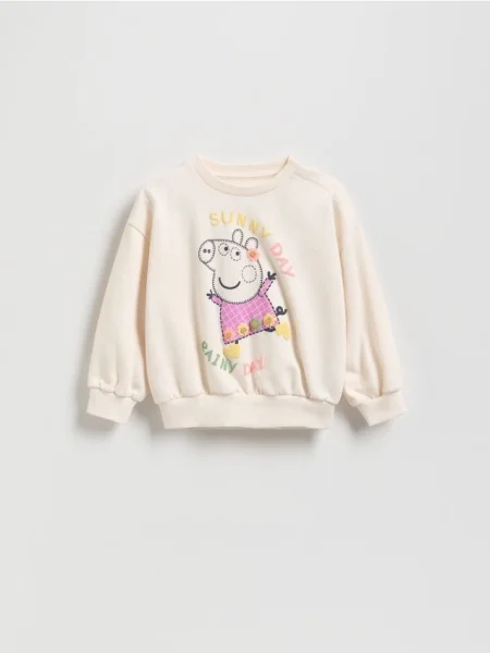 Reserved mikina Peppa Pig krémová
