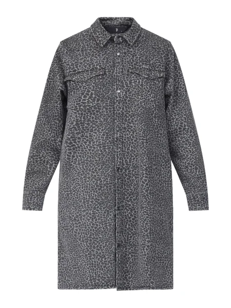 SISTERS POINT Rochie tip bluză ONEA gri / gri taupe negru