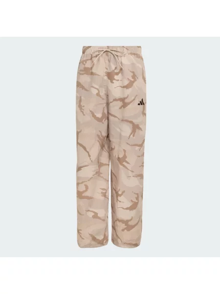 Spodnie Seasonal Essentials Camo Woven Parachute brązowe