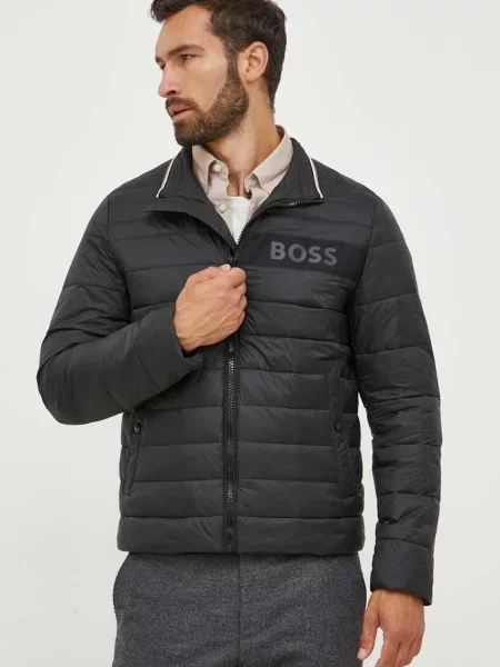 Jakna BOSS za muškarce tamno plava za prijelazno razdoblje crna