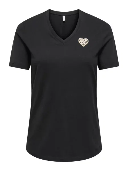 ONLY Tricou ONLJean' negru