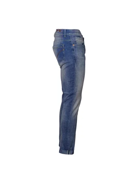Skinny jeansy Dondup niebieskie