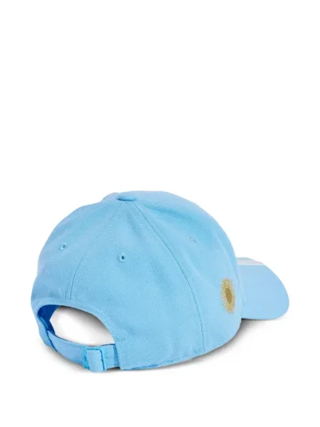 Șapcă Adidas cu dungi cu broderie de catifea alb