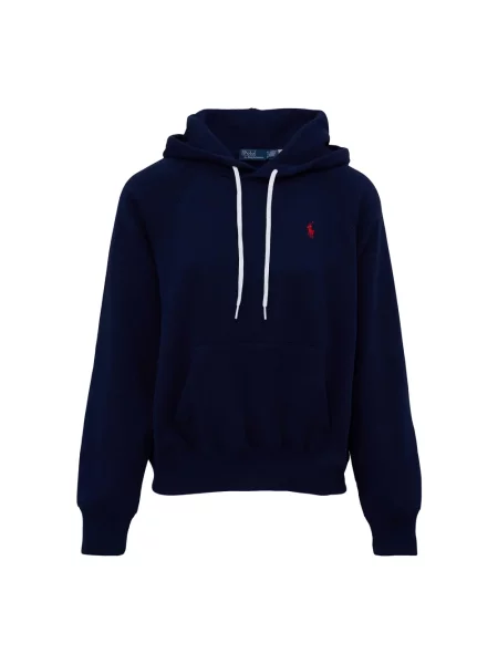 Bluza z kapturem Polo Ralph Lauren polarowa niebieska
