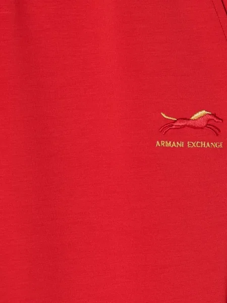 Joggery Armani Exchange do biegania czerwone