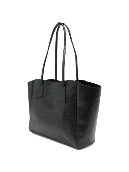 Bőr shopper táska Hidesins zöld