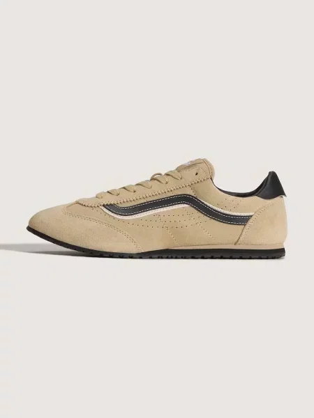 Vans Super Lowpro sneakers din piele întoarsă bej
