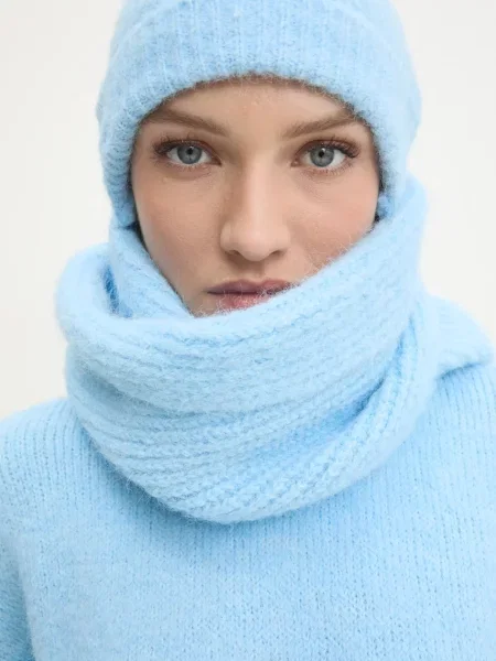 Answear Lab sweter z wełną niebieski