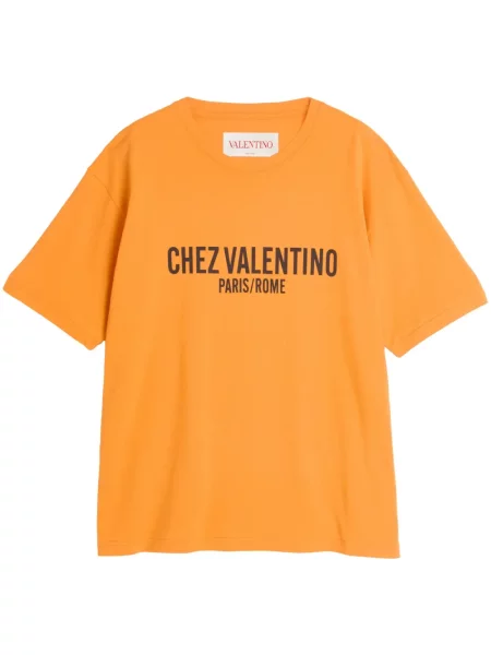 Tricou Valentino Garavani cu imagine portocaliu