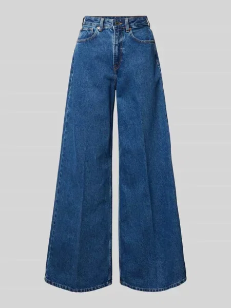 Jeansy z szerokimi nogawkami i 5 Pepe Jeans niebieskie