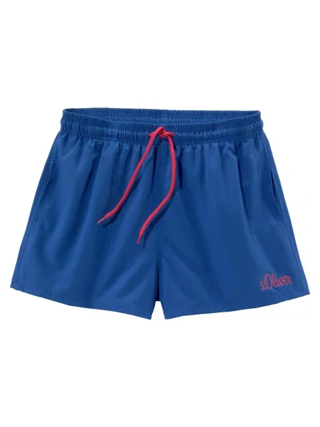 S.Oliver Șorturi de baie albastru regal / rodie roșu