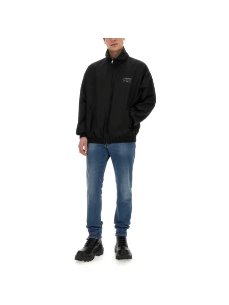 Kurtka bomber Dolce And Gabbana z logo czarny