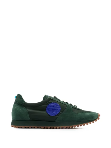 Sneakerși Blu Scarpa din piele de căprioară verde