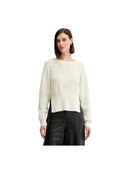 Twinset sweter z domieszką wełny beżowy