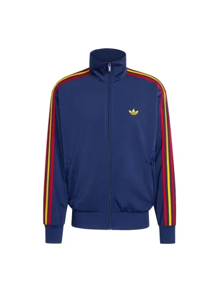 Bluza dresowa w kroju regular fit z haftowanym logo modelu FIREBIRD TT' Adidas Originals niebieska