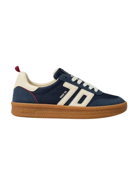 Sneakersy Back70 skórzane niebieskie