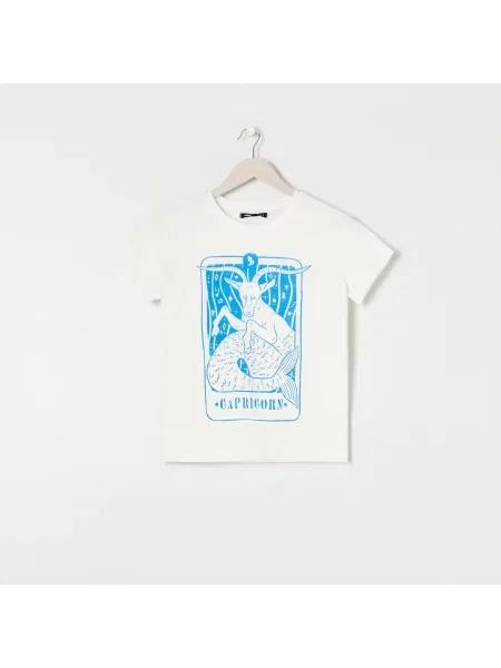 Sinsay Tričko s potiskem bílá