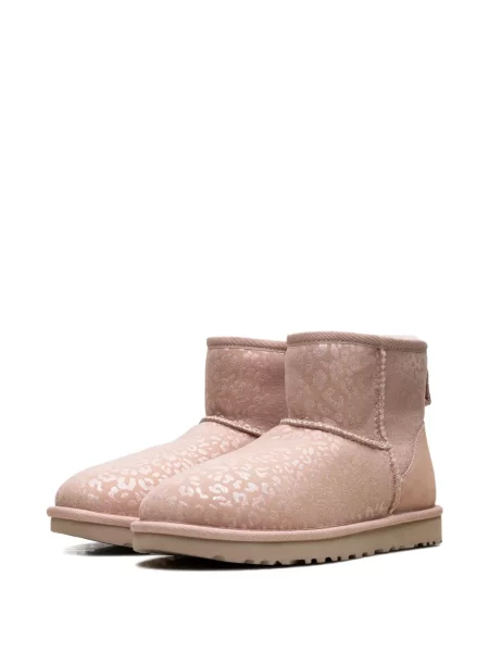 Botine Ugg cu model leopard clasici roz